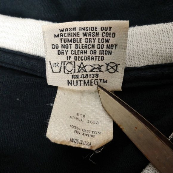 Vintage Nutmeg Nascar Mark Miller #6 Mens T Shirt Checked Flag Roush Racing Blk - Picture 6 of 6